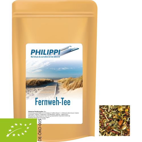 Organic herbal tea four seasons, ca. 30g, midi stand up pouch with label