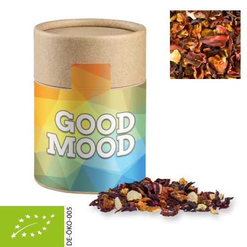 Organic fruit tea good mood, ca. 50g, cardboard can midi