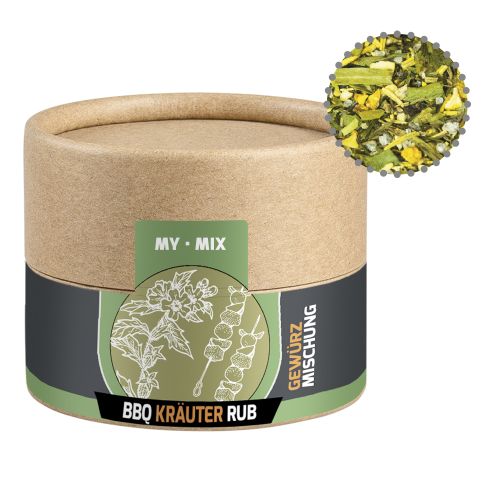 BBQ herbal rub, ca. 28g, cardboard can mini