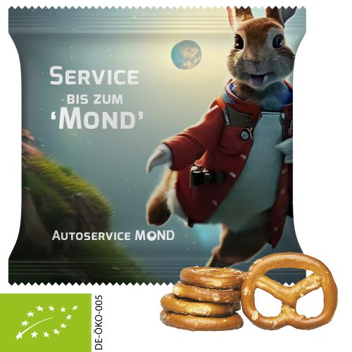Organic mini pretzels original, ca. 30g, maxi bag