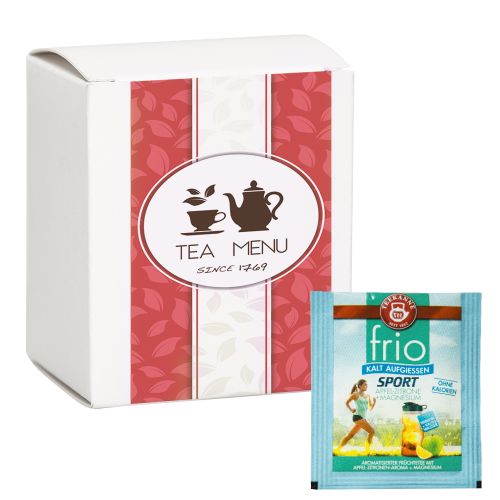 Sports tea bag, apple lemon + magnesium, 5 piece, 12,5g, folding box
