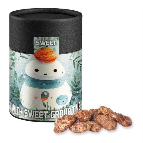 Burnt almonds, ca. 80g, cardboard can midi black