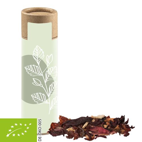 Organic Christmas fruit tea, ca. 12g, cardboard tube