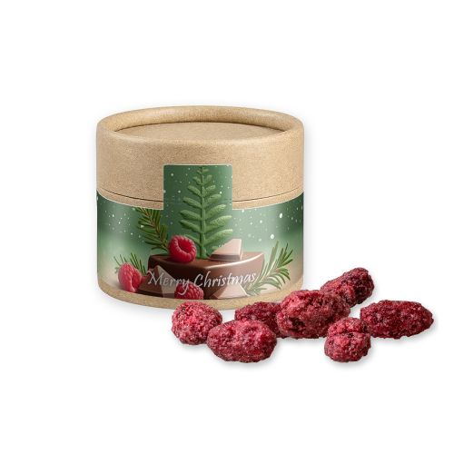 Roasted almonds raspberry, ca. 40g, cardboard can mini