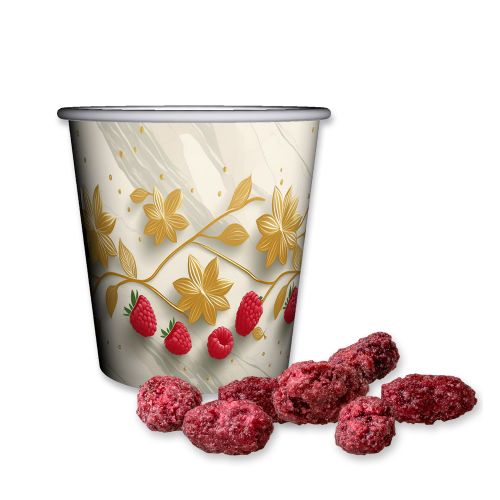 Roasted almonds raspberry, ca. 40g, mini snack cup
