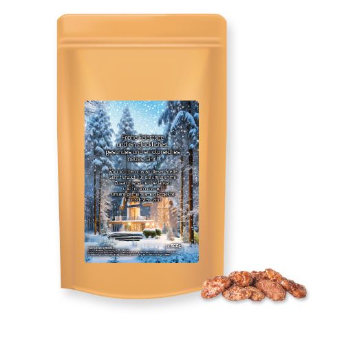 Burnt almonds, ca. 500g, maxi stand up pouch with label