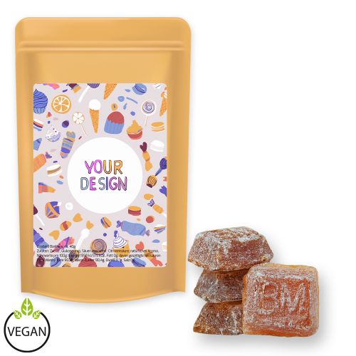 Bavarian malt candy, ca. 80g, midi stand up pouch with label