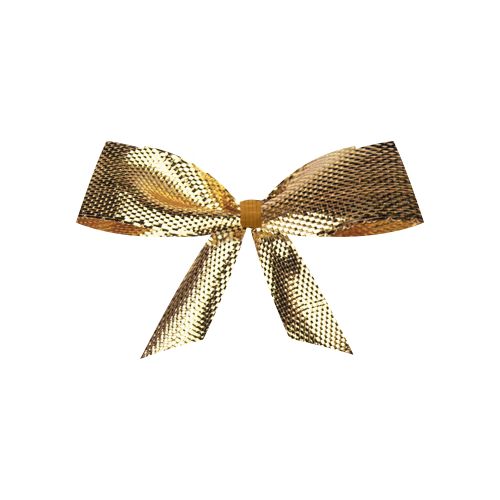 Deco, ca. 1g, ribbon golden small with golden clip