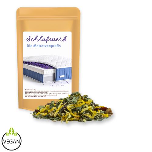 Herbal tea lavender, ca. 11g, mini stand up pouch with label