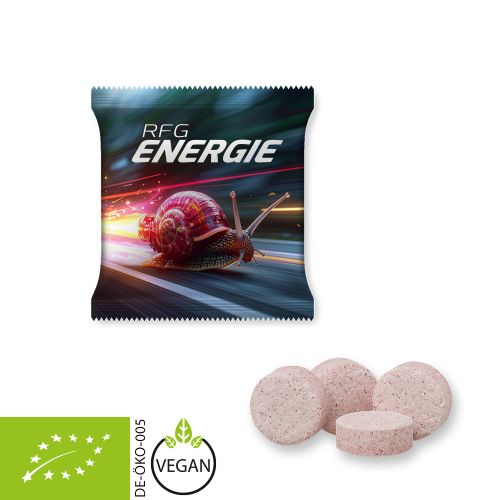 Organic raspberry drops, ca. 5g, mini bag