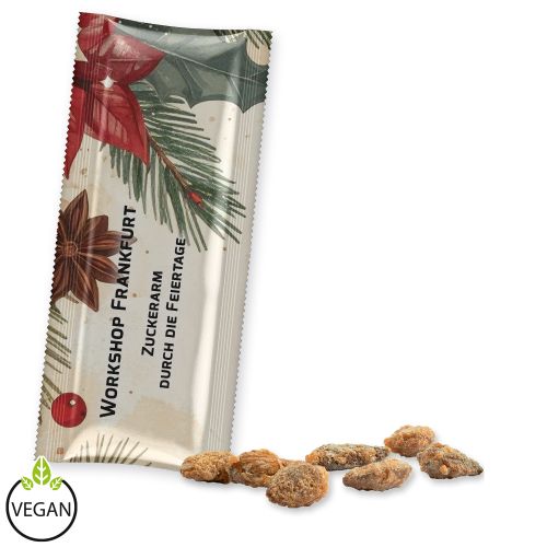Burnt almonds with no added sugar, ca. 25g, snack stick